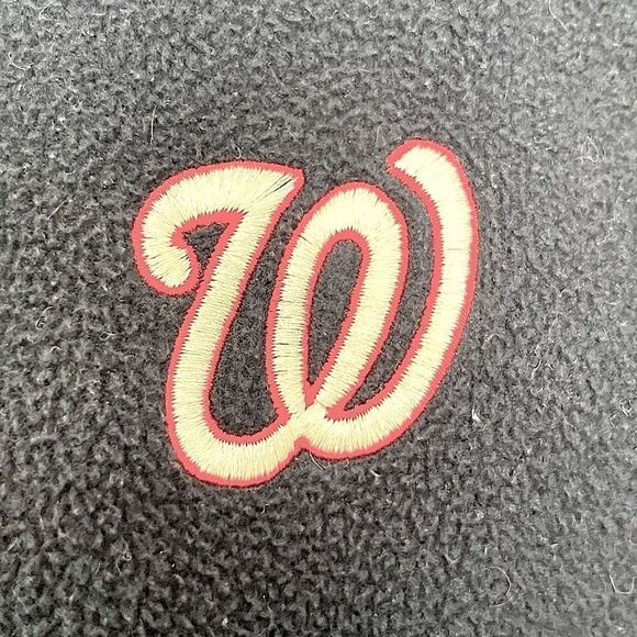 Washington Nationals Fleece Jacket Women’s Medium Navy Blue - Picture 3 of 11